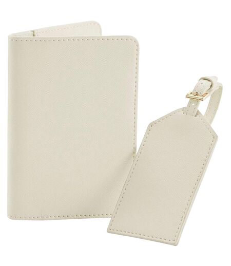 Bagbase Boutique Passport Holder and Luggage Tag Set (Oyster) (One Size) - UTBC4990