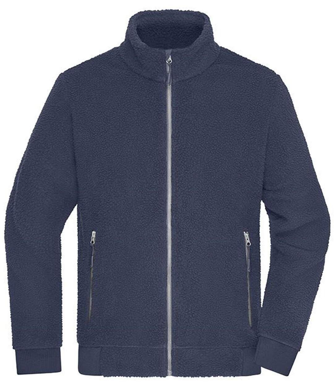 Veste polaire sherpa de travail - Unisexe - JN1862 - bleu marine