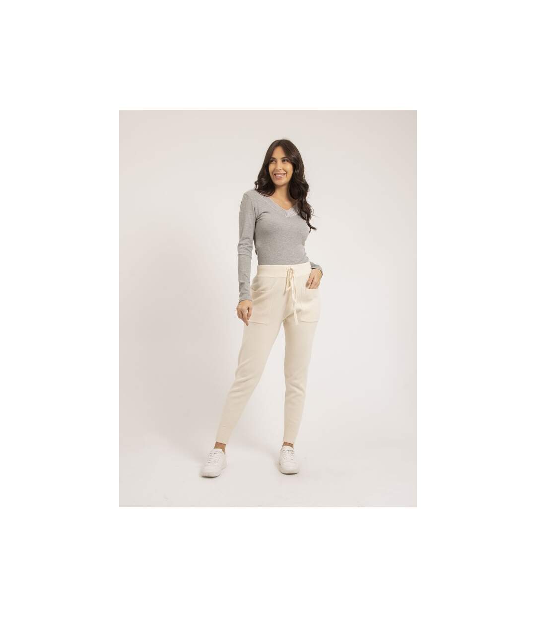 Pantalon jogging en maille ELSA - Dona X Lisa-4