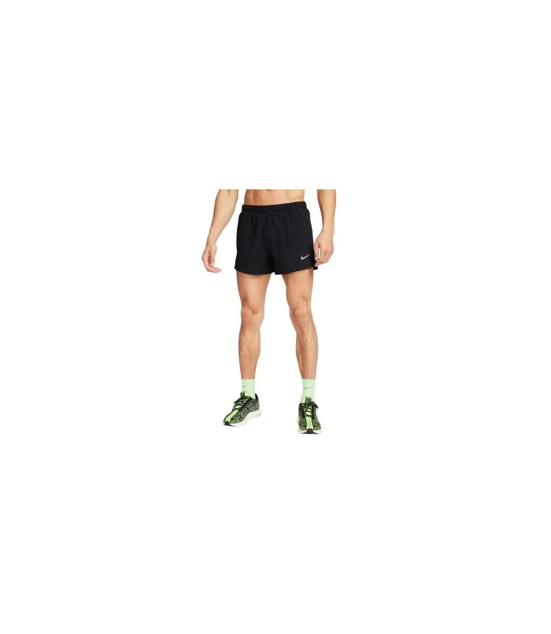 Short De Course Homme Noir Argenté Nike-1