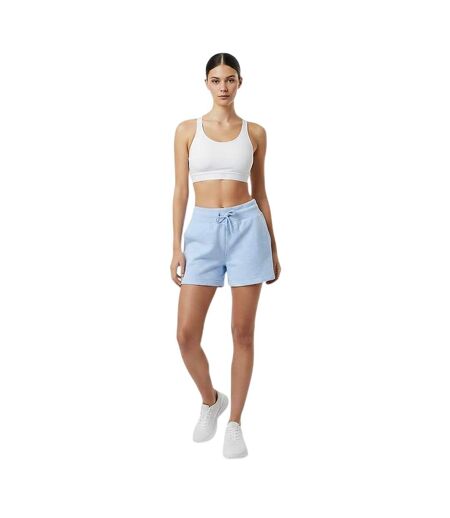 Womens/ladies Fleece Regular Shorts Blue Marl USA Pro