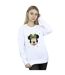 Disney Sweatshirt Happy Christmas Minnie Mouse Femme/Ladies (Blanc) - UTBI29294-2