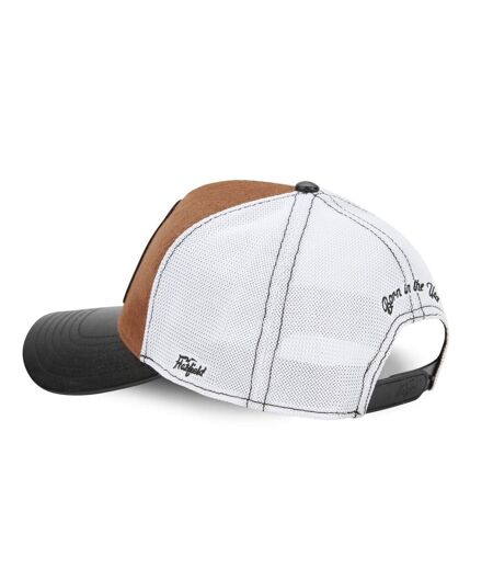 Casquette trucker avec filet souple en coton avec patch Bison Hatfield