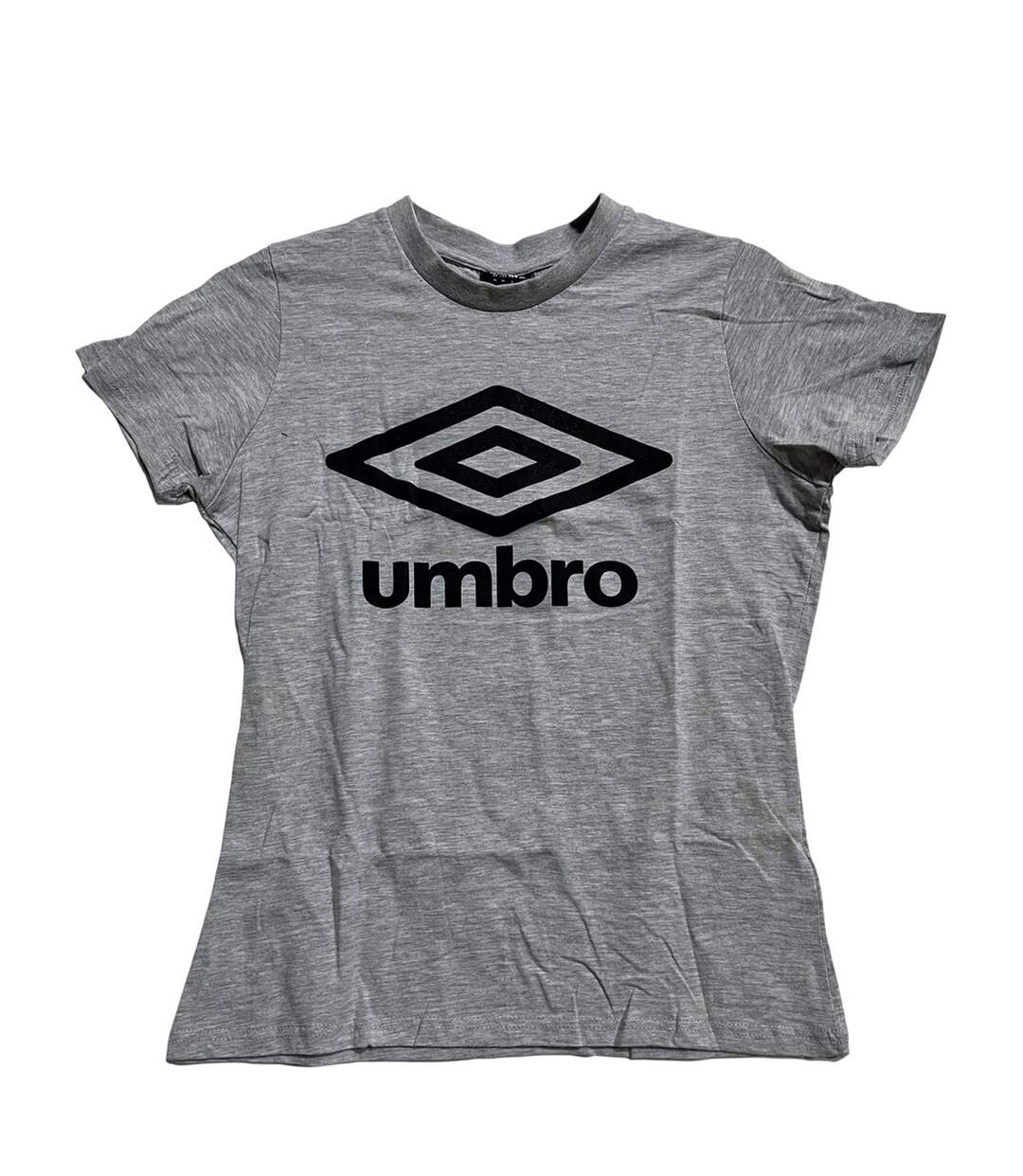 T-shirt Motif/style Logo 90s Femme Gris Chiné Umbro-1