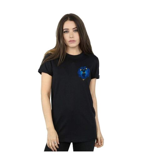 Disney Womens/Ladies Aladdin Movie Genie Breast Print Cotton Boyfriend T-Shirt (Noir) - UTBI8093