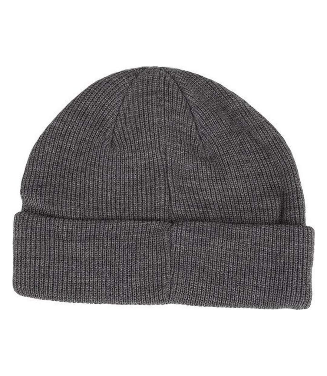 Bonnet Motif/style Côtelé Homme Gris 4F-2