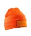 Result Winter Essentials Unisex Adult Thinsulate Printer Patch Beanie (Fluorescent Orange) - UTRW9407