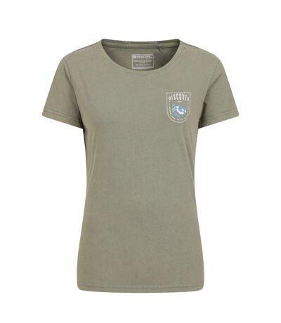 T-shirt discover oban femme vert kaki Mountain Warehouse