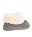 Womens/ladies Ibis Sheepskin Slippers Grey EverAu-4