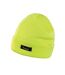 Unisex adult ribbed thinsulate lightweight beanie fluorescent yellow Result Winter Essentials