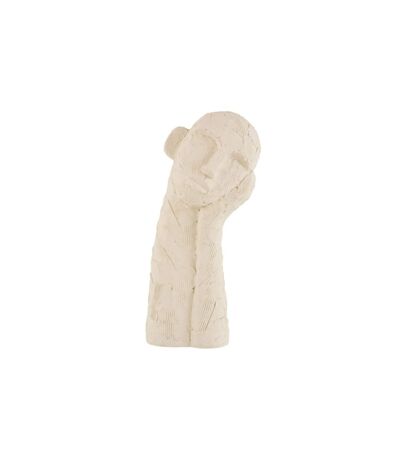 Statuette Déco Personnage Repos 40cm Blanc