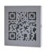 Boîte à Clés Métal QR Code 24cm Gris-1