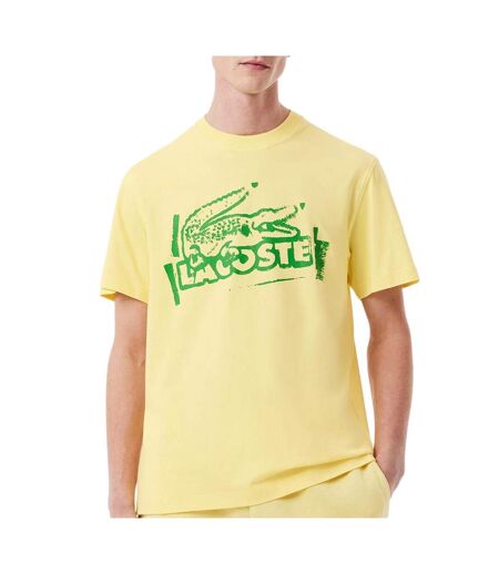T-shirt jaune homme lacoste th0284