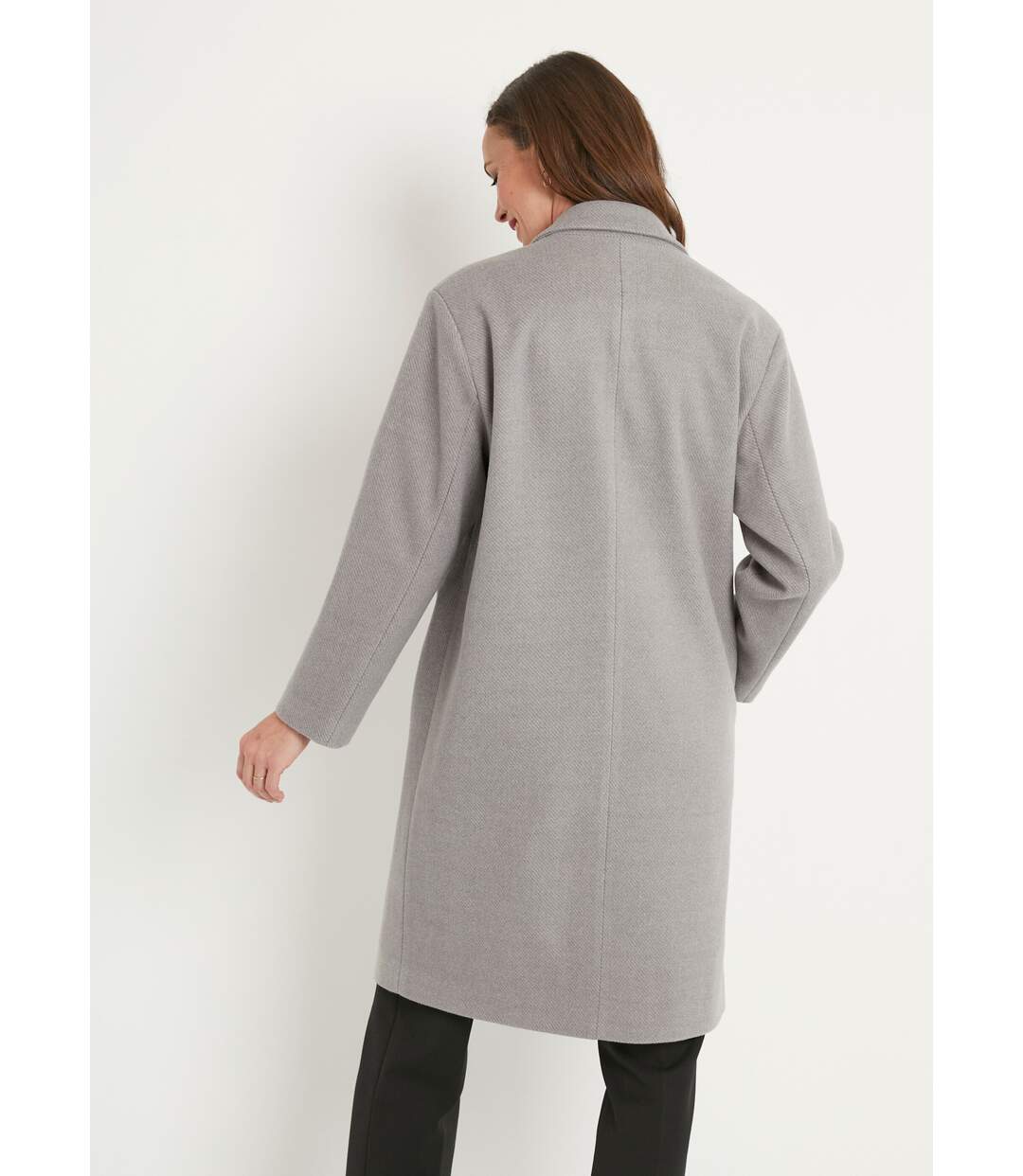 Manteau double boutonnage col tailleur-2