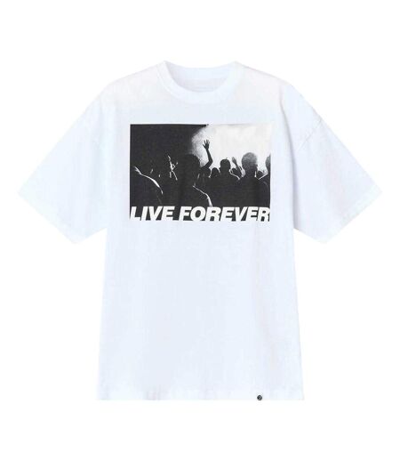 T-shirt Live Forever Homme Blanc Pretty Green