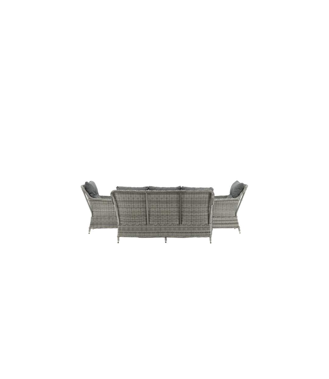 Salon de Jardin Vikelund 176cm Gris-5