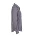 Womens/ladies Poplin Long-sleeved Blouse Steel Premier-4