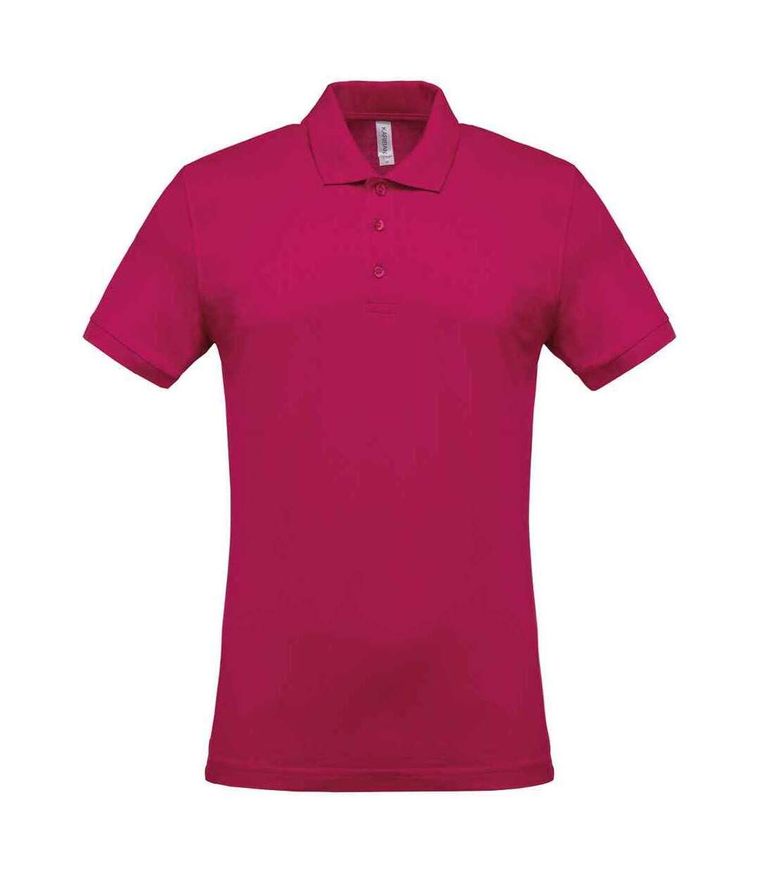 Mens pique polo shirt fuchsia Kariban