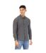 Mens Collared Regular Long-sleeved Shirt Black Peter Werth-2