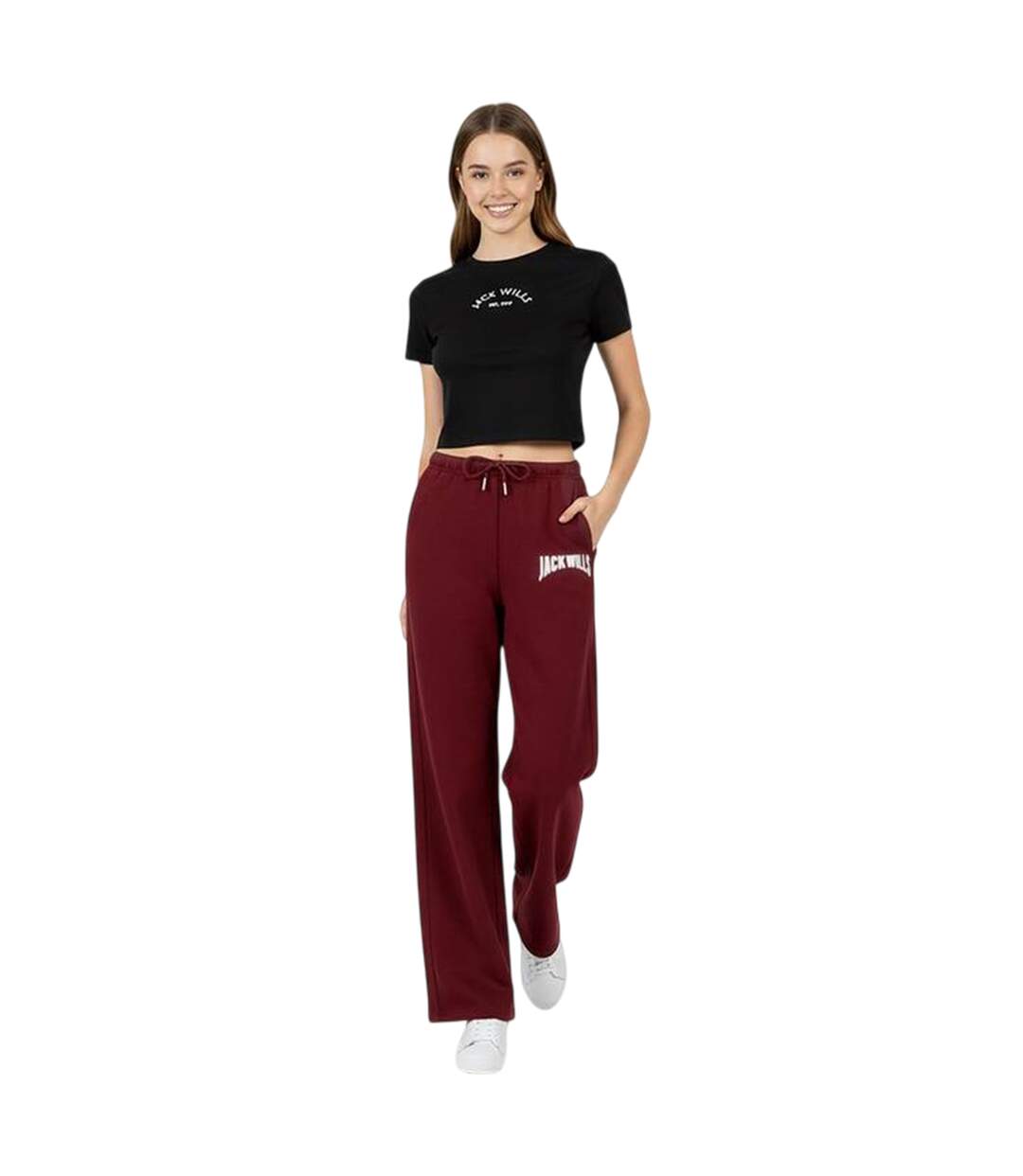 Pantalon De Jogging Motif/style Universitaire Femme Bordeaux Jack Wills-4