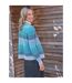 Womens/ladies Multi-tone Stripes Cardigan Multicoloured Green WoolOvers-2
