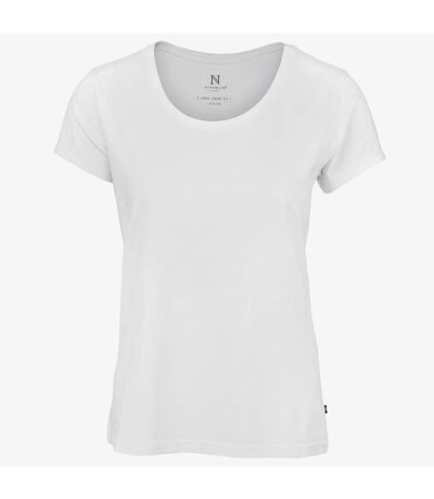 Nimbus Womens/Ladies Montauk Essential Short Sleeve T-Shirt (White)