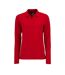SOLS - Polo manches longues PERFECT - Femme (Rouge) - UTPC2908