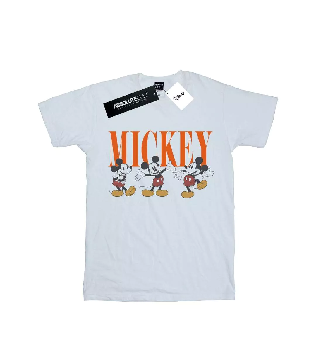 Disney Femme/Les femmes Mickey Mouse Poses - T-shirt boyfriend en coton (Blanc) - UTBI38048-1