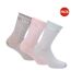 Pack Of 3  Womens/ladies Cotton Blend Ankle Socks  Pink Lee-1