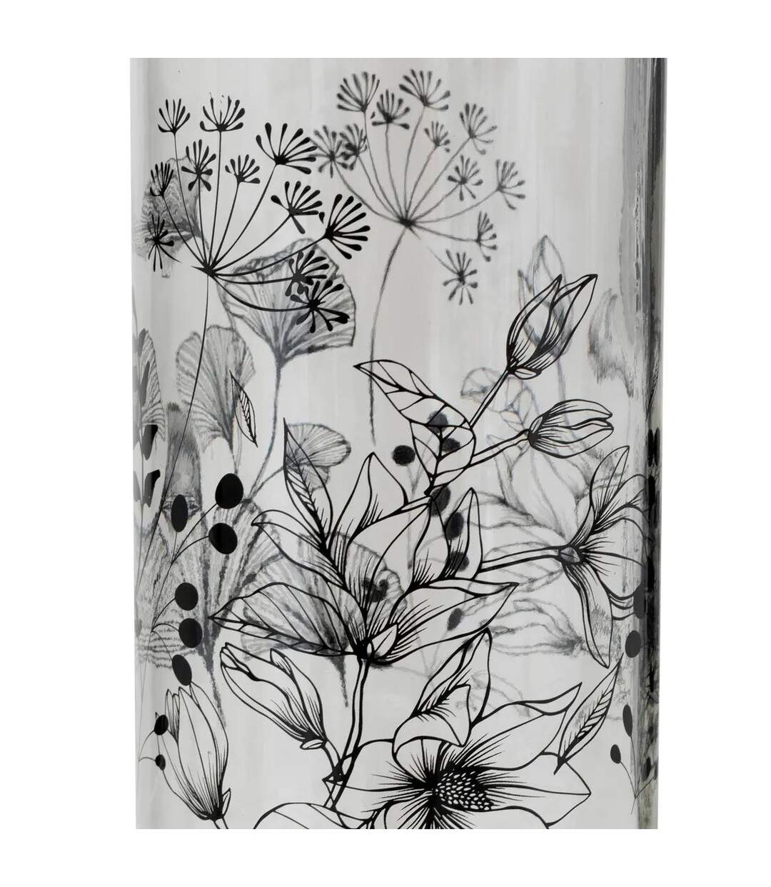 Bouteille Limonade en Verre White Floral 1L Transparent-3