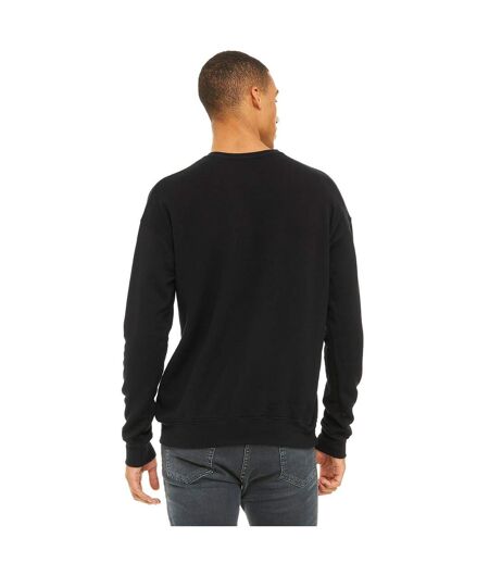 Bella + Canvas Unisex Adult Fleece Drop Shoulder Sweatshirt (Black) - UTBC4756
