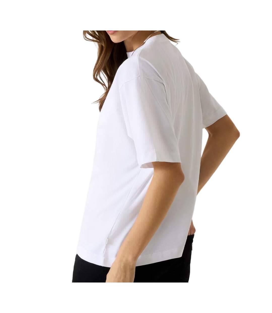 T-Shirt blanc femme guess american-2