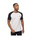 Mens Meza T-shirt Grey Marl Black Crosshatch-1