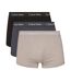 X3 Boxers Noir/Gris Homme Calvin Klein Jeans Low Rise Trunk 3 - L