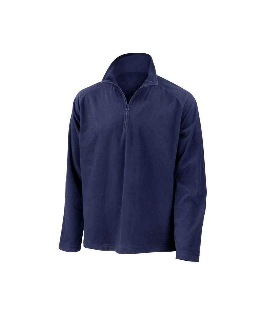 Unisex adult fleece top navy Result Core-1