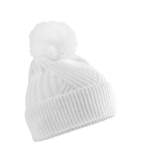 Bonnet Snow Luxe Femme Blanc Beechfield