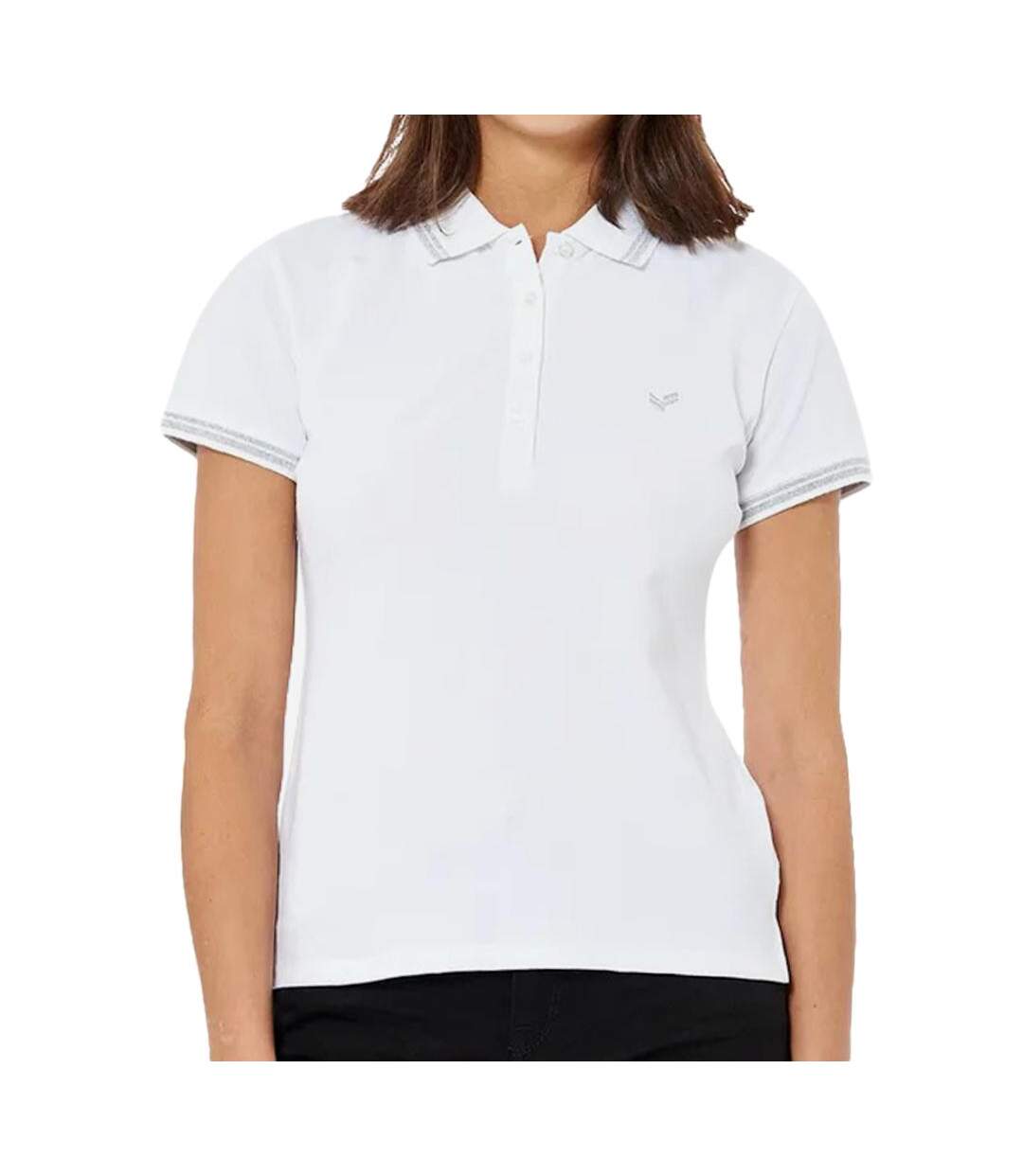 Polo Blanc Femme Kaporal Courtes - S-1