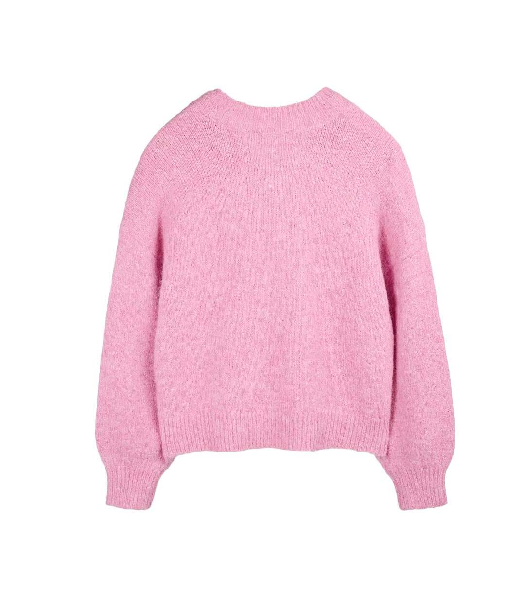 Pull rose femme teddy smith keith-2