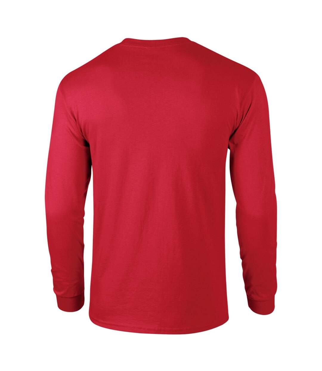 T-shirt uni à manches longues  pour homme rouge Gildan