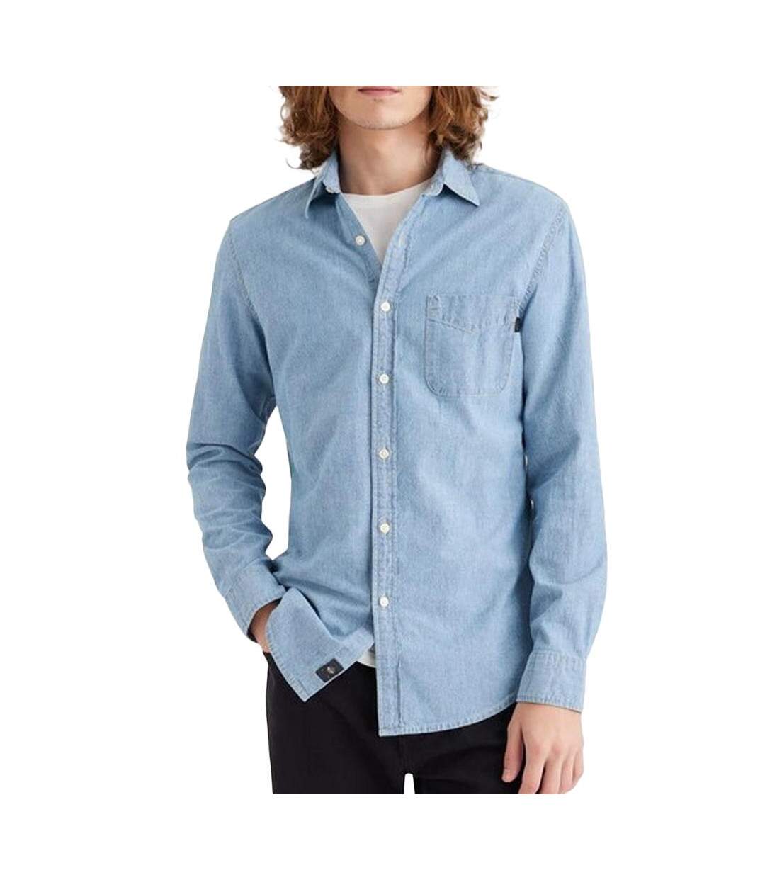 Chemise Bleu à Motifs Homme Dockers Woven - L-1