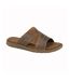 Mens Suede Sandals Brown Roamers-1