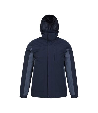 Mens Thunderstorm 3 In 1 Waterproof Jacket Dark Blue Mountain Warehouse