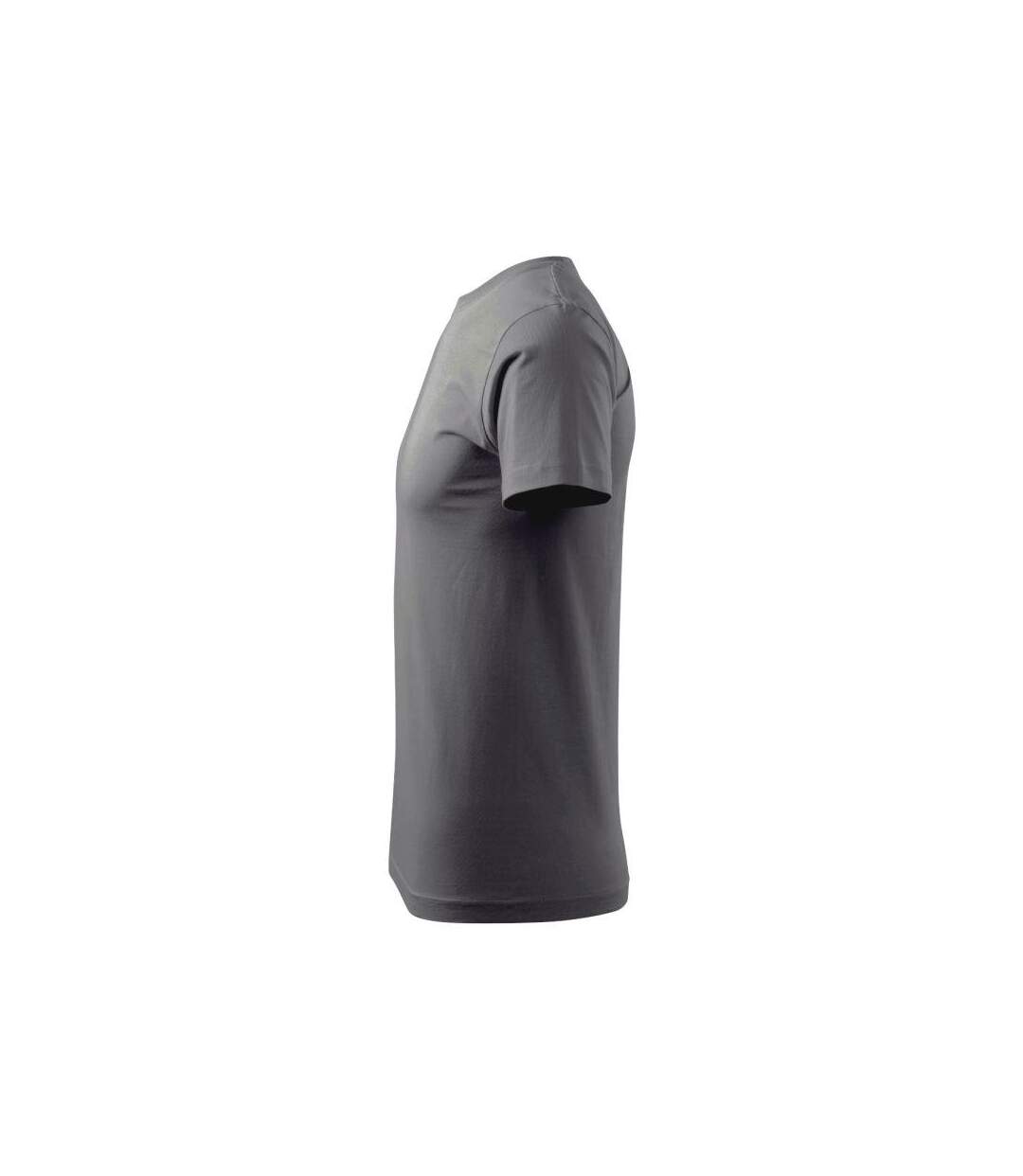 Mens Basic T-shirt Cool Silver Dark Grey Adler-4