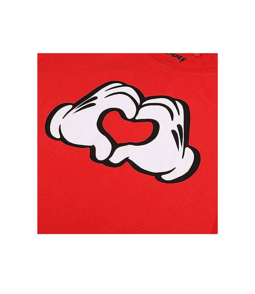 Disney - T-shirt LOVE HANDS - Femme (Rouge) - UTTV1007-3