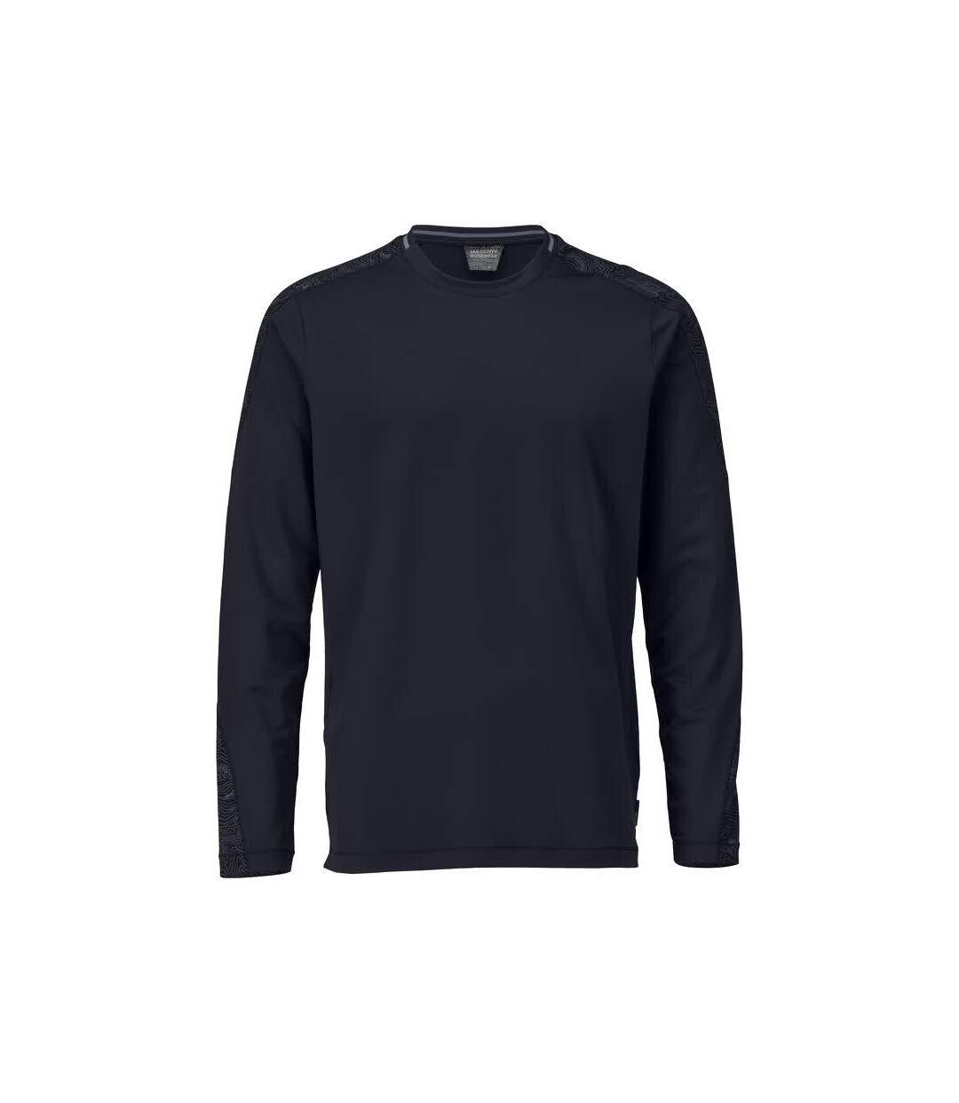 Mens Customised Long-sleeved T-shirt Dark Navy Mascot-1