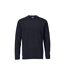 Mens Customised Long-sleeved T-shirt Dark Navy Mascot-1