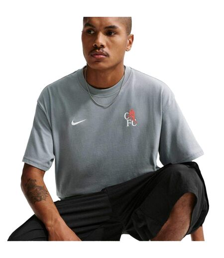 Mens Peak 25/26 Chelsea Fc Oversized T-shirt Grey Orange Nike
