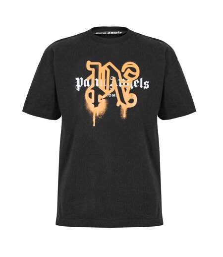 T-shirt Motif/style Monochrome Roma Homme Noir Orange Palm Angels