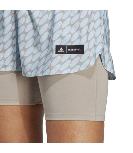 Short De Course Motif/style Icônes Merimekko Femme Bleu Pâle Marron Adidas