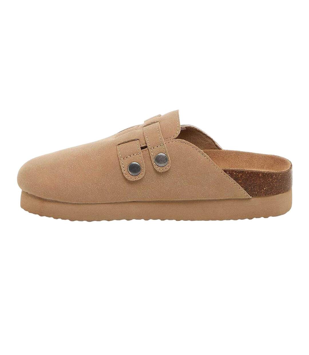 Womens/ladies Abel Plus Suede Platform Clogs Taupe Rocket Dog-3